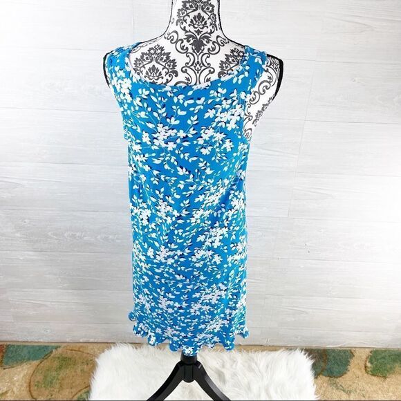 Draper James Blue Shadow Floral Ruffle Nightgown - Picture 7 of 10